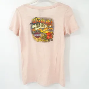 Harley Davidson Motorcycles Womens Waikiki Hawaii Graphic Print T Shirt Size M‎ thumbnail 8