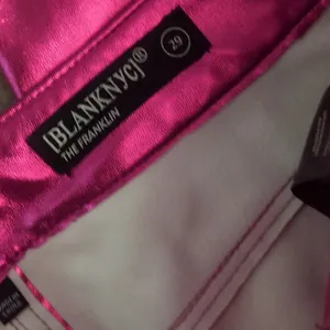 Blank Nyc Faux Leather The Franklin Pink Metallic Pants Size 29 thumbnail 5