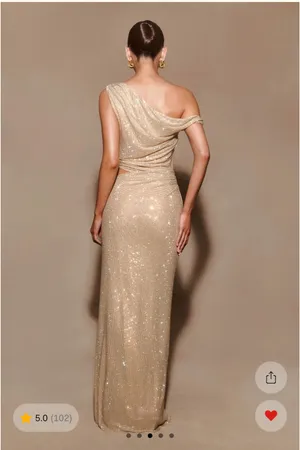 Meshki Kenny Diamanté One Shoulder Dress thumbnail 2