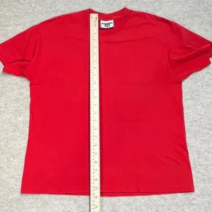 Vintage Lee Total Cotton T-Shirt Red Made in‎ USA Single Stitch Crewneck Medium thumbnail 6