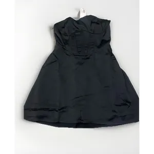 Wild Fable Womens Black Satin Strapless Corset Fit And Flare Mini Dress XS thumbnail 2