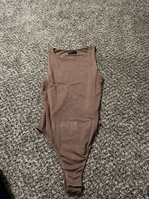 White Fox Boutique Brown Bodysuit Playing To Win Women’s Size Large thumbnail 2