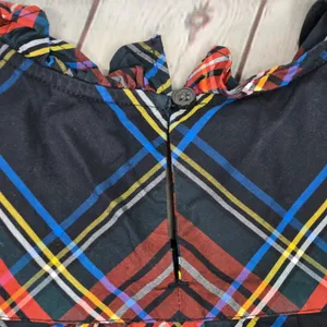 J. Crew Womens BN162‎ Tartan Plaid Ruffle Neck Puff Sleeve Cotton Top Small thumbnail 6
