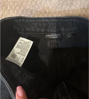 Black Cargo Jeans American Eagle thumbnail 4