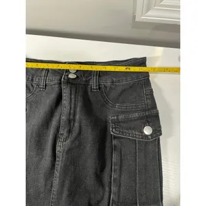 bundle love Tree Denim Cargo white Mini Skirt with Black‎ and blue skirt S Y2K thumbnail 6