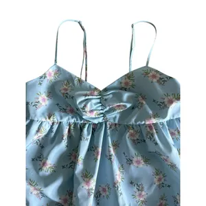 Free People In A Bubble Mini Dress Size Medium Bluebell NWT Floral Babydoll thumbnail 4