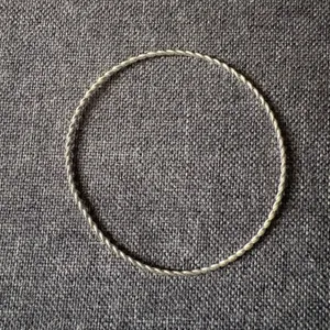 Silver Stacked Thin Fashion Bracelets S/4 Silver Plated Bangle - Costume Jewelry thumbnail 5