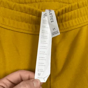 Fabletics Women's Eco Conscious Slim Sweatpant‎ Mustard Sz M thumbnail 5