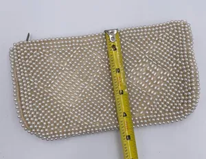 Vintage Miranda Made in Japan Pearl Beaded Clutch Evening Bag Mid Century 1950s thumbnail 8