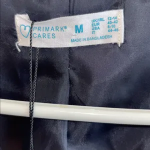 Paula Echevarria For Primark Slate Blue 3 Button Vest Nwts Size 8/10 Us Medium thumbnail 5