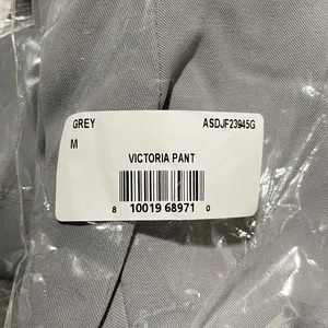 New Flare Leg Elastic Waist Trousers Victoria Pant Grey Size Medium thumbnail 17