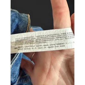 Stradivarius Denim Button Front A Line Mini‎ Skirt Blue Women's US 4 thumbnail 4