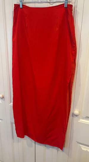 Princess Polly Red‎ Midi Skirt Size 10 thumbnail 1