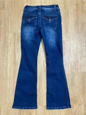 Telepatia Dark Indigo Flare Jeans - Women's thumbnail 2