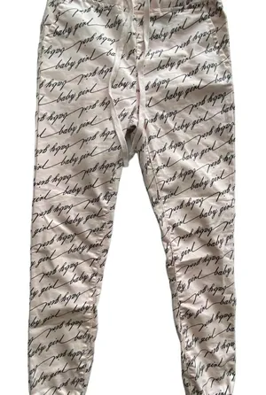 Capri Jean Pink Baby Girl Joggers thumbnail 1