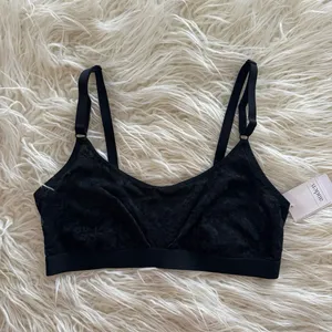 Auden Lace Lightly Lined Scoop Neck Bralette Black Size Medium thumbnail 2