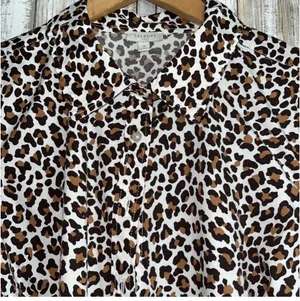 Talbots Leopard Print Cotton Button Down •Medium  thumbnail 2