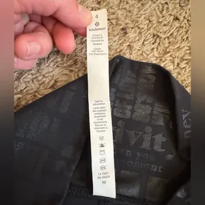 Lululemon Black Activewear Leggings size 4 thumbnail 11