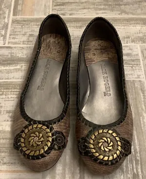 Jack Rogers Metallic Bronze Ballet Flats 7.5 thumbnail 1