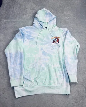 Kelloggs Breakfast Club Hoodie Unisex Small Blue Green Frosted Flakes Tie Dye thumbnail 1