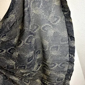 Vintage Sharon Rothfeld Sharon's World Wrap Dress Womens Size 11/12 Navy Silk thumbnail 9