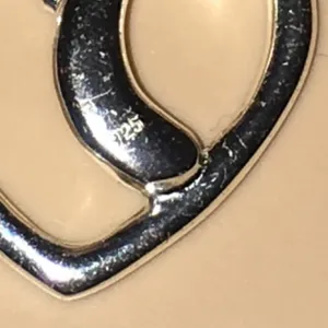 Pretty sterling silver heart necklace thumbnail 4
