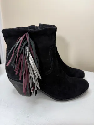 Sam Edelman Women's Louie Boot Roll Down Fringe sz 11 thumbnail 3