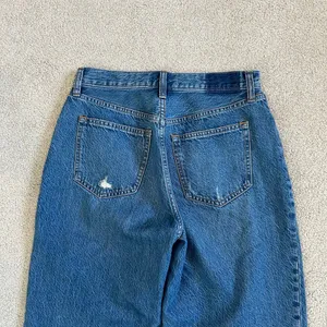 Abercrombie & Fitch The Loose High Rise Jeans Raw Hem Relaxed Baggy Size 27/4 thumbnail 5