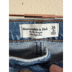Abercrombie & Fitch Womens Jeans 26 2 Blue Denim 90s Straight Ultra High Rise thumbnail 8