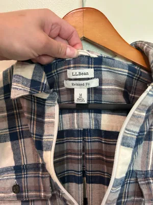 Granola Girl plaid LL Bean flannel thumbnail 2