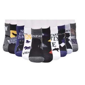 Wednesday Addams Socks Womens 10 Pack Low Cut Shoe Size 4-10 NWT MGM Netflix New thumbnail 6
