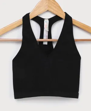 Free People Movement XS Free Throw Crop Bra Top Black BNWTS thumbnail 1