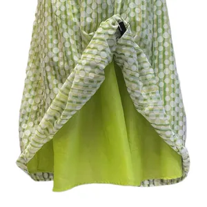 Amanda Lane‎ Retro Lime Green Polka Dot Summer Dress Size 10 thumbnail 4