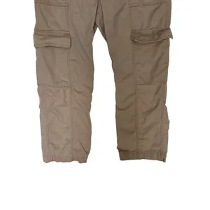 Abercrombie & Fitch Tan Wide Leg High Rise Khaki Trouser Cargo Pants Size 30/10 thumbnail 4