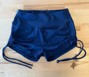 Navy Scrunch Shorts Blue thumbnail 1