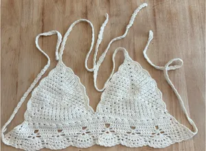 Crochet crop top White Size none thumbnail 2