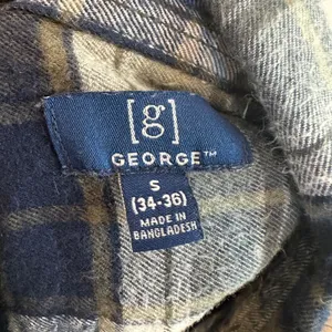 Montana Tech Plaid Flannel Shirt SMALL Oversize Football Butte Tailgate Unique thumbnail 5
