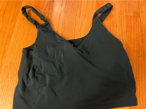 Hunter green offline by aerie sports bra thumbnail 1