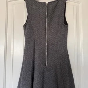 ✨ Minimalist Charcoal Quilted Skater Dress thumbnail 4