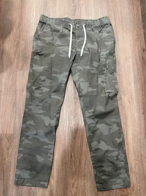 Vuori Ripstop Pant‎ Womens XL Green Camo Organic Cotton Stretch VW401 thumbnail 1