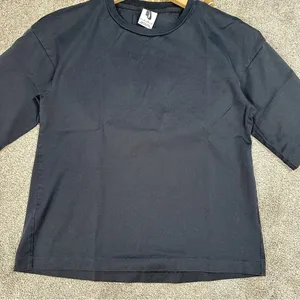 Nike Women’s Short Sleeve Cotton Shirt Top Crewneck in Black XS thumbnail 4