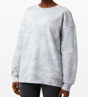 Lululemon Perfectly Oversized Crew in Igcognito Camo Alpine White Multi thumbnail 1