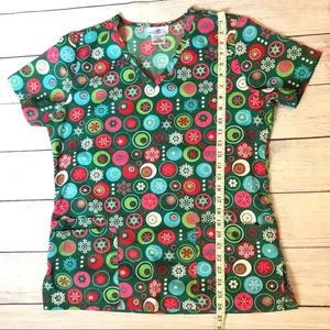 SB Scrubs Women's Seasonal Scrub Top Sz S thumbnail 8