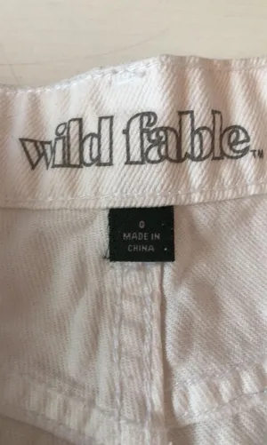 White Jean Shorts Size 0 thumbnail 2