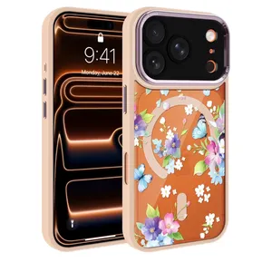 Clear Cute Flowers Floral for iPhone 17 Pro 6.3" Case thumbnail 1