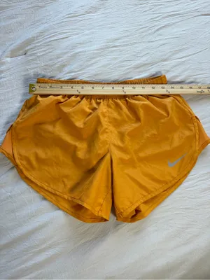 Nike Women's‎ Bright Orange Athletic Running Shorts thumbnail 4