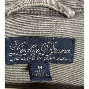 Lucky Brand Jacket‎ Women Medium Utility Military Army Green Cinching Streetwear thumbnail 3