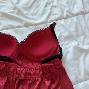 Womens Size Small Red Black‎ Nightie Lingerie Babydoll Grunge Vampire Valentines thumbnail 11