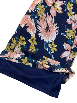 LULU’S Wide Leg Floral Jumpsuit S 16” p2p + Navy Multi NWT thumbnail 8