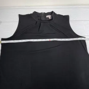 Roz & Ali Black Sleeveless High Neck Blouse Size Large thumbnail 6